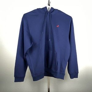 Staple Pigeon Hoodie , Embroidered Pigeon Logo, Blue Pullover Sweatshirt Large